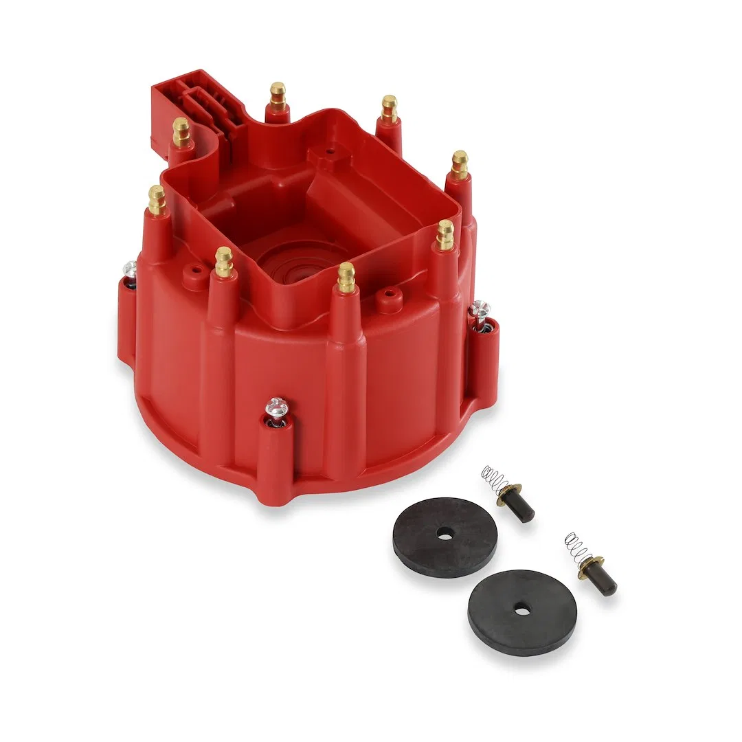 8411 – MSD CO. Distributor Cap, For Use With GM HEI Distributors HEI Clip Down HEI Style Posts Red